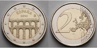 Spanien 2 Euro Altstadt und Aquädukt Segovia, -