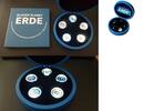 Deutschland 5 Euro x 5 Stück Münzen & Etui LED-Kassette einzeln i.Schutzkarton mit allen 5 Münzen A-J PP, kompletter Satz -