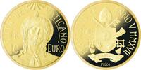 Vatikan 10 Euro<br>2,75g<br>fein<br> 13,85 mm Ø Die Taufe, -MMXVII- Gold - inkl. Etui & Zertifikat & Schuber, -