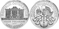 Österreich 1.5 Euro Wiener Philharmoniker in Silber, 1 Unze Feinsilber -