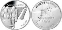 Südkorea 5000 Won Winter Olympiade PyeongChang 2018 Bobsport, <b>3 / 16</b> Kapsel&Zertifikat&Etui -