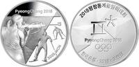 Südkorea 5000 Won Winter Olympiade PyeongChang 2018 Biathlon, <b>8 / 16</b> Kapsel&Zertifikat&Etui -