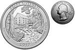 USA 1/4 $ Ozark Riverways aus Missouri /S - Kupfer-Nickel - -