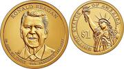 USA 1 $ Ronald Reagan / Kupfer-Nickel, Denver -