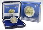 Italien 2 Euro 2018 70. Jahrestag der Verfassung, im Originaletui & Zertifikat Proof Bimetall im Etui