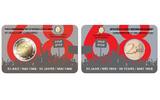 Belgien 2 Euro Studentenrevolte Mai 1968, <b> ACHTUNG: NUR im Blister/Coincard lieferbar!!!</b> -