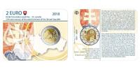 Slowakei 2 Euro 25 Jahre Republik Slowakei 1.01.1993 - 2018, im Blister -