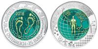 Österreich 25 Euro Anthropozän - Im Zeitalter des Menschen - Kapsel & Zertifikat & Etui & Schuber -
