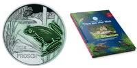 Österreich 3 Euro + Sammelalbum Tier-T. -Serie-Frosch-, <b>09/12</b> <b>+ Sammelalbum, </b> -
