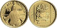 Vatikan 10 Euro<br>2,75g<br>fein<br> 13,85 mm Ø Die Taufe, - MMXIX- Gold - inkl. Etui & Zertifikat & Schuber, -
