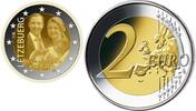 Luxemburg PP  Fotovariante 2 €   sofort lieferbar!  2020 Geburt von Prinz Charles SELTEN inkl. Kapsel & Zertifikat & Etui RAR!!! Fotovariante Pro...