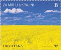 Kroatien - <b> Einzelmarke xx </b> 1 x 8,60 HRK Hrvatska „Für Frieden in der Ukraine“, <b>sofort lieferbar!</b> -