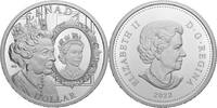 Kanada 1 Dollar<br>1 oz<br> 23,17g<br> fein Silber Queen Elizabeth II - Platinjubiläum Spezial Edition inkl. Etui & Zerti.& Schuber -