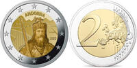 Andorra 2 Euro 2022 Karl der Große, SONDERANGEBOT !!! BU im Blister /  Coincard