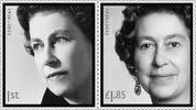 Großbritannien - <b> 4er Satz </b> 4 x 1 Briefmarke In Memoriam: HM The Queen <b>sofort lieferbar!</b> -