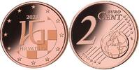 Kroatien 2023 Kursmünze, 2 cent CH UNC