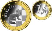 Kroatien 2023 Kursmünze, 1 Euro CH UNC