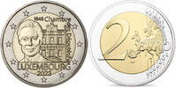 Luxemburg stgl <br> (Pz: NL) 2 Euro 175 Jahre Abgeordnetenkammer und der Verfassung <br> <b>geringe Auflage, RAR!, -