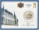 Luxemburg stgl. 2 € <br> 2 € Luxemburg - 50 Jahre Flagge von Luxemburg<br><b> geringe Auflage,RAR!, -