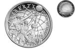 USA 1/2 $ Basketball Hall of Fame - 60. Jubiläum - in Kapsel inkl. Etui & Zertifikat -