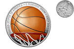USA 1/2 $ Basketball Hall of Fame - 60. Jubiläum - in Kapsel inkl. Etui & Zertifikat -RAR! -