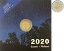 2 Euro 2020 Finnland 100 Jahre Universität Turku - Klappschachtel & Zertifikat(RAR) PP Bimetall