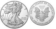 USA 1 $ Silber Eagle, <b>inkl. Etui & Zertifikat & Schuber</b> -