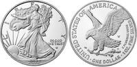 USA 1 $ Silber Eagle, <b>inkl. Etui & Zertifikat & Schuber</b> -