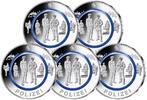 Deutschland 10 Euro<br> 5 x <br> <b>SOFORT LIEFERBAR! </b> Im Dienst der Gesellschaft - Polizei,<br> <b>kompl.Satz</b> (5 Prägest.) </b> -