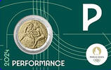 Frankreich 2 Euro Olympiade Paris 2024 - <b>Blister grün </b> -