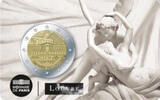 Frankreich, <br><b>sofort lieferbar! </b> 2 Euro Louvre Kunst - Museum 2025 - <b>Louvre - Amor & Psyche,<b>sofort lieferbar! </b> -