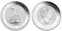 Australien 1 $ Schwan - 1 oz., <b> 7.Ausgabe der neuen Serie, (70.Jubiläum)</b> -