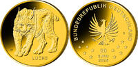 Deutschland 20 Euro<br>3,89g<br>fein<br> 17,5 mm Ø Rückkehr der Wildtiere - Luchs <br> <b> Prägestätte D - </b><b>lieferbar!</b> -