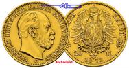 Preussen 20 Mark,  7,16g fein 22,5 mm Ø 1873 B Wilhelm I. 1861-1888  SOM... 999,80 EUR  Excl. 46,00 EUR Verzending