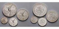 Mexiko 1/20+1/10+1/4+1/2 Onza Siegesgöttin-Satz -