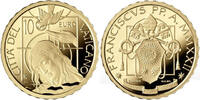 Vatikan 10 Euro<br>2,75g<br>fein<br> 13,85 mm Ø Die Taufe, - MMXXII- Gold - inkl. Etui & Zertifikat & Schuber, -