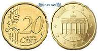 Deutschland 20 Cent Kursmünze, 20 Cent -