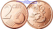 Finnland 2 Cent Kursmünze, 2 Cent -