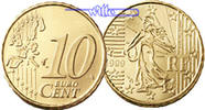 Frankreich 10 Cent Kursmünze, 10 Cent -