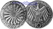 Deutschland, Bundesrepublik 10 DM 1. Ausg. Oly. Spirale Deutschland, -