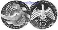 Deutschland, Bundesrepublik 10 DM 2. Ausg. Oly. Arme, -