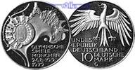 Deutschland, Bundesrepublik 10 DM 4. Ausg. Oly. Gelände, -