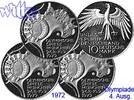 Deutschland, Bundesrepublik 10 DM 4. Ausg. Oly. Gelände, <b>kompl. Satz (D/F/G/J)</b> -