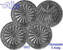 Deutschland, Bundesrepublik 10 DM 5. Ausg. Oly. Spirale München, <b>kompl. Satz (D/F/G/J) -