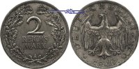 Weimarer Republik 2 RM Kursmünze, -