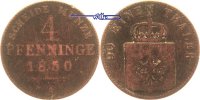 Brandenburg-Preußen 4 Pfennige Friedrich Wilhelm IV, 1840-1861, -