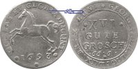 Braunschweig Lüneburg Celle 16 Gute Groschen, 2/3 Taler Georg Wilhelm 1665-1705 -