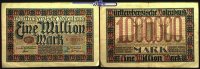 Württemberg 1 Million Mark Notenbank Stuttgart, <br>Grab. WTB 17 -