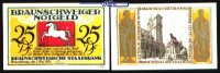 Braunschweig 25 Pfg Braunschweiger Staatsbank, Seria Alt-Braunschweig, <br>Grab.155.2d -