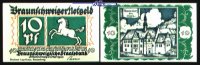 Braunschweig 10 Pfg Braunschweiger Staatsbank, Serie Blankenburg am Harz, <br>Grab.155.4a -